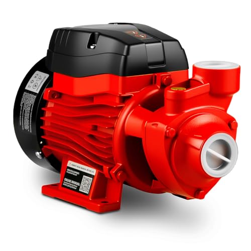 GREENCUT BA370C - Bomba de agua eléctrica de 370 W (0,5 CV) con caudal máximo de 36 L/min y altura de bombeo de hasta 38 m. Fabricada en acero inoxidable con protección IP44, extraer agua
