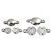 Linsoir Beads Brass Made Round Magnetic Clasps Stronger Magnetic Closure for Necklace Bracelet and Chain Keep Your Jewelry Secure 10 Sets/lot