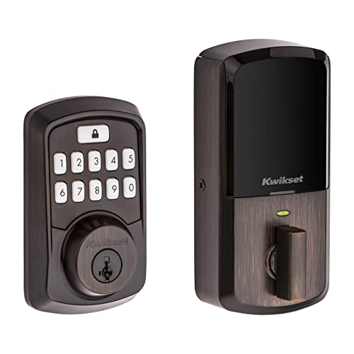 Kwikset Aura Bluetooth Keypad Deadbolt Venetian Bronze