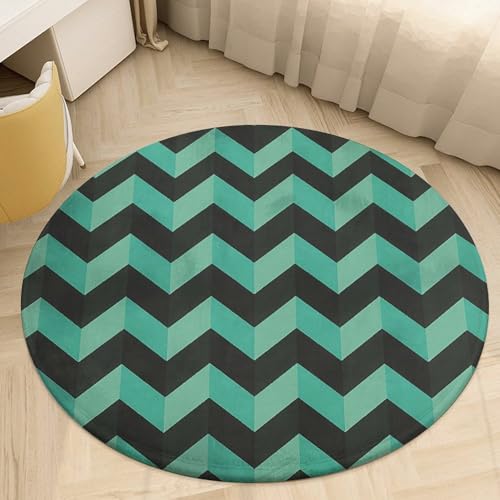Alfombra lavable para cocina y baño con diseño turquesa resistente 7