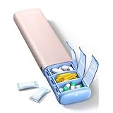 Ideerfit ピルケース 1週間 薬ケース サプリメントケース 携帯用 薬入れ Pill Box 引き出しデザイン 薬、ビタミン、魚油、サプリメント用（ピンク）