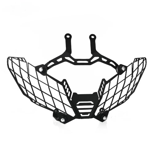 Grille phare moto pour Tracer 9 GT 2021-2024 | Protection de calandre noire en acier