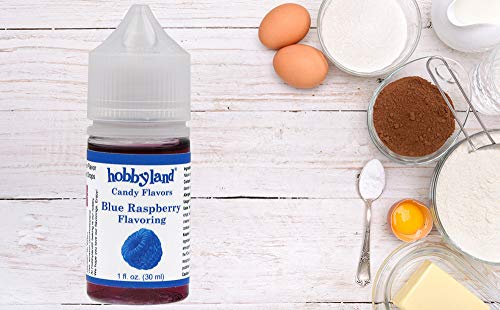 Hobbyland Candy Flavors (Blue Raspberry Flavoring, 1 Fl Oz) Concentrated Food Flavoring For Baking, Candies, Desserts, Smoothies, Coffee And Tea #TOP6