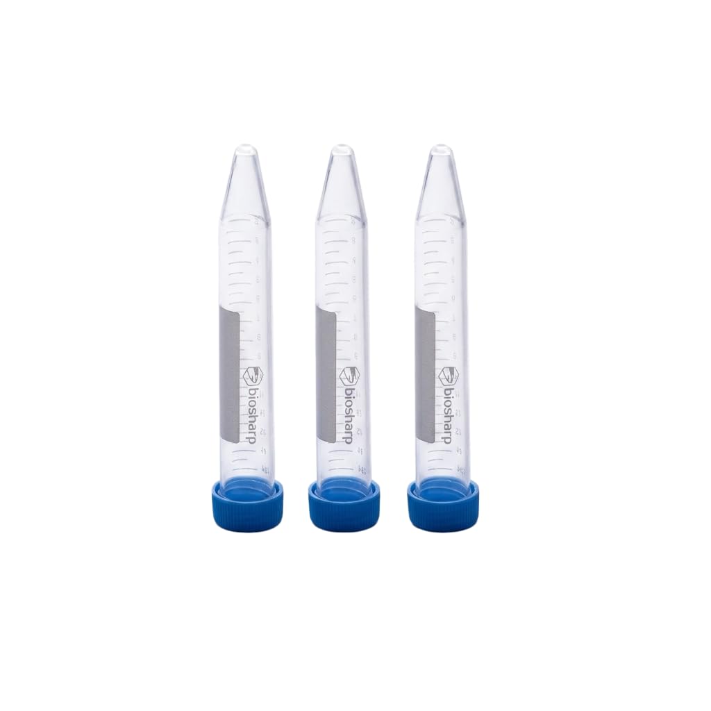 Plastic Screw Cap Centrifuge Tubes, 15ml, 50PCS | Plastic screw cap centrifuge tubes with conical bottom and graduations; original product; 15ml; 50PCS