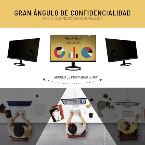 Privacy Screen Filter VistaProtect para Trabajar en Oficinas de 22'' 3