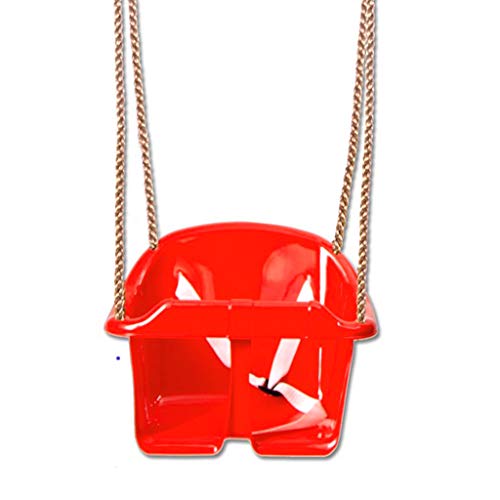 HOUNIIXIE 14.6x12.2x11in Garden Tree Low Back Full Bucket Swing for Seat with Rope & Mounting Rings High Duty Toddler Swing Set