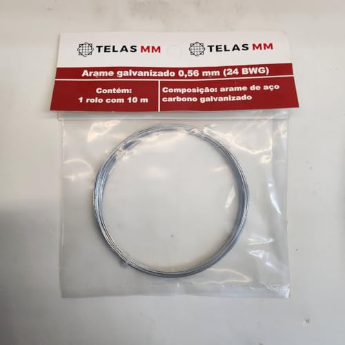Arame Galvanizado Amarração Artesanato 24 Bwg 0,56mm 10m