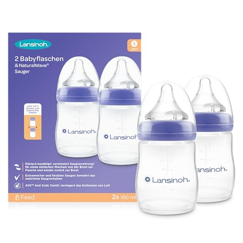 Lansinoh I PP Natural Wave Bottle 2 x 160 ml