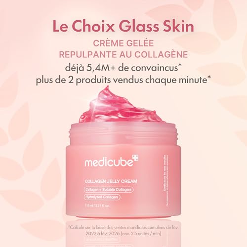 medicube Jelly Cream with Collagen, Niacinamide | Freeze-Dried Hydrolyzed Collagen for Skin Barrier Hydration & 24H Glow - Additional View