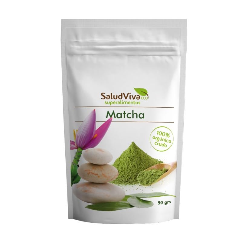Té Matcha Bio Salud Viva 50 g | Té Verde Japonés Ecológico | Energía Natural & Antioxidantes | Vegano, Sin Gluten