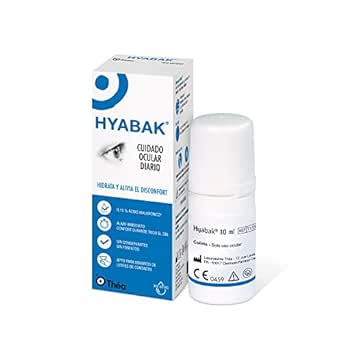 Hyabak colirio ojo seco hidratante diario 10 ml, 10 mililitro, 1
