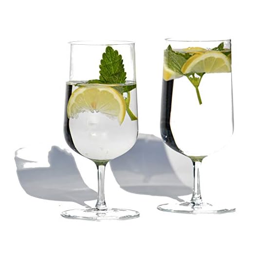 Blue Chilli Design Juego de 2 vasos de agua en caja de regalo.