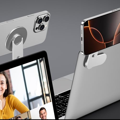 Support de téléphone portable pliable base silicone réglable pour ordinateurs de bureau