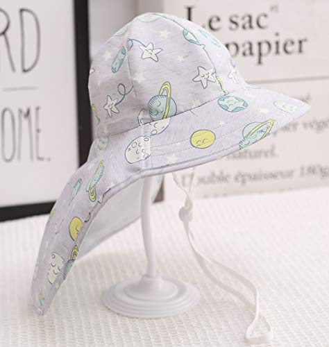 Baby Girls Wide Brim Sun Protection Hat UPF 50+,Foldable Baby Girl Boy Kids Sun Hat3