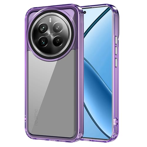 Image of amazon basics Back Case Cover for Realme 12 Pro Plus 5G (Polycarbonate, Thermoplastic Polyurethane Translucent Purple)