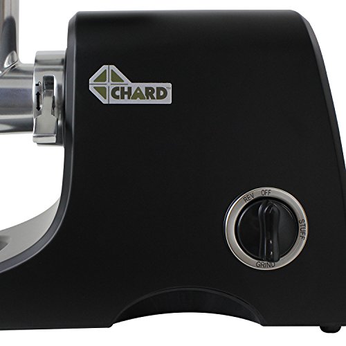 CHARD FG1000B, #12 Heavy Duty Electric Food Grinder, Stainless Steel, Multicolor Black, 500 watts - Thumbnail 3