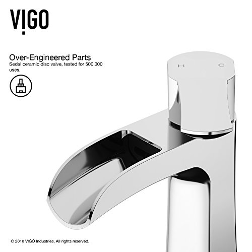 VIGO Paloma 7'' H Single Handle Single-Hole Bathroom Faucet in Chrome-VG01041CH thumbnail 5