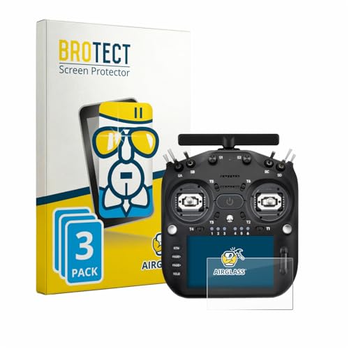BROTECT 3 Stück Schutzglas für Radiomaster TX16S MK3 Schutzfolie Panzer Folie Glas[Extrem Kratzfest 9H, Anti-Fingerprint, Ultra-Transparent]