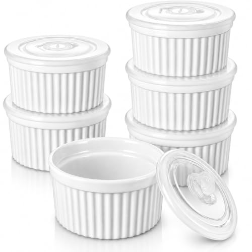 vancasso 8 oz Ramekins with Lid