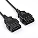 OBD2 16 pin 16 core Male Head to OBD2 Male Head Extension Cable 1 Meter