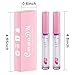 BINGBRUSH 2 Pcs Color Changing Lip Gloss Lip Oil Tinted, Pink Magic Mood Lipstick,Temperature Color Change Lip Stain Lip Balm, Longlasting Lips Will Not Dry Out