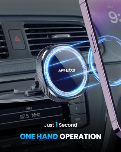 Apps2Car WH05M-CD2 For Magsafe Cd Car Mount [Strongest Magnetic Power] Magnetic Cd Phone Holder thumb #6
