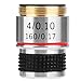 Microscope Lens,4X 185 Biological Microscope Achromatic Objectives Lens 160mm / 6.3inch 5×5×5cm Eliminate Unwanted Reflections
