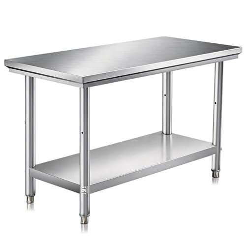 Yixhua Stainless Steel Prep Table, 40 x 20 inches,Kitchen Prep