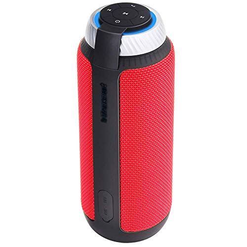 Bluetooth-Lautsprecher 25 W Tragbarer Stereo-Surround-Subwoofer-Mini-Hochleistungslautsprecher für den Außenbereich,Red