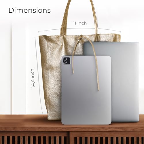 Bolso Tote de Cuero Italiano para Mujer, Grande miniatura 4