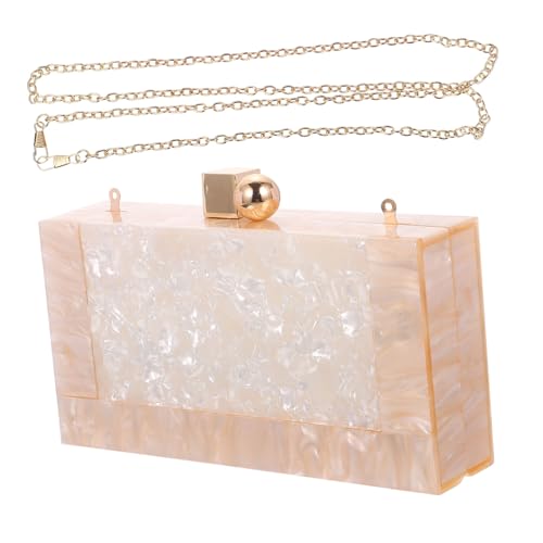 Sac coquillage en acrylique beige BESPORTBLE de qualité supérieure