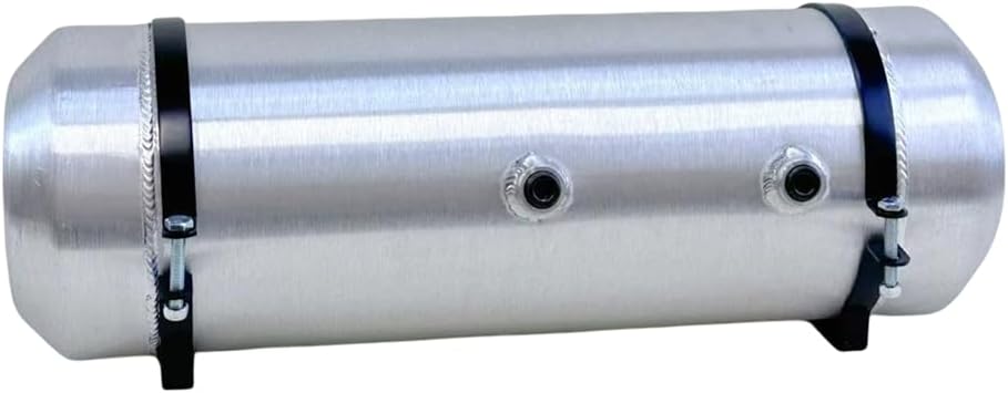 JSD 5 Gallon 8x24 Aluminum Fuel/Gas Tank With(x2) Bottom 1/2NPT Bungs