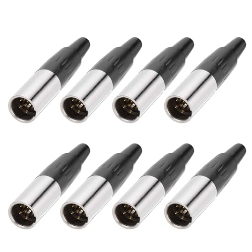 Fiche mini XLR 5 broches mâle pour réparer vos prises jack d'appareils audio défectueuses
