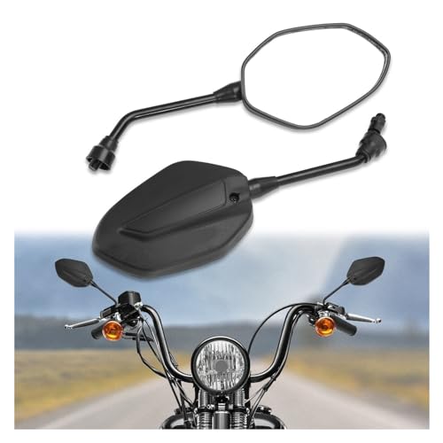 Espejo retrovisor lateral de 10mm para moto manillar retroviso universal 2