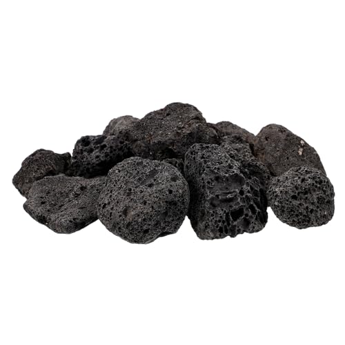 BESTonZON 1Packung Vulkangestein Natürliche Lavasteine für Aquarien Dekoration und Topfpflanzen Porös und Langlebig