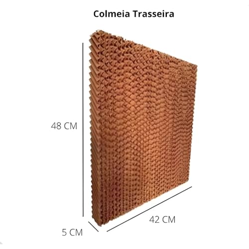 Placa Evaporativa Filtro Colmeia Para Climatizadores Varios Litros 3 Peças- Kit Completo Compativel