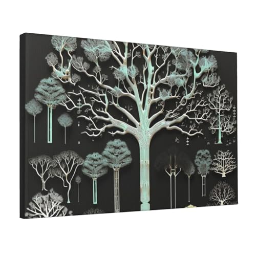 Impression sur toile d'arbre pour habiller un mur vide avec élégance moderne