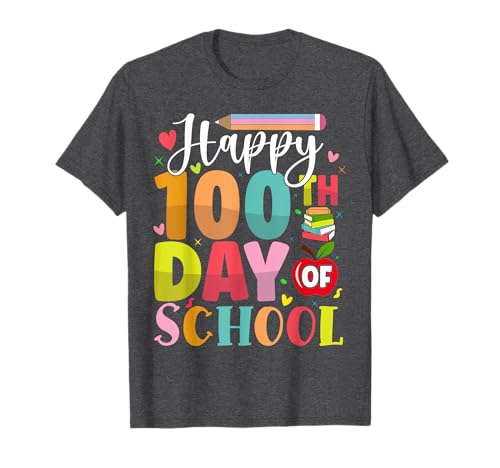 Happy 100th Day of School 100 Days of School Enseignants Enfants T-Shirt