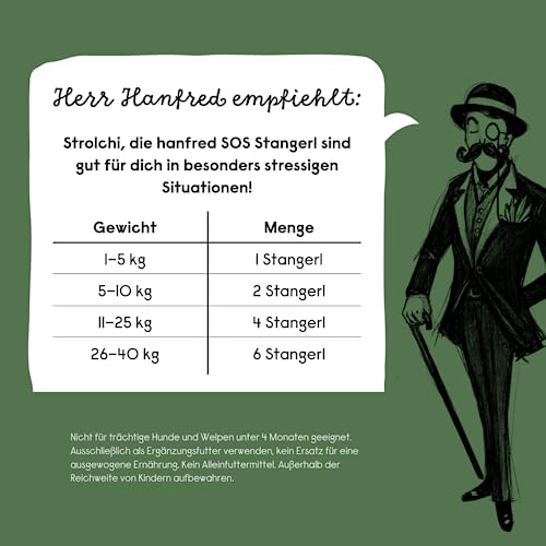 SOS Big Pack Stangerl Wild, Hundesnack mit Kräuterpulver, Snack für Hunde, Futterergänzung, getreidefrei, bei Unruhe, gegen Stress, 3 x 130g