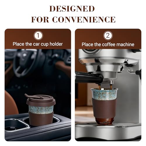 Set de 2 Mugs de Cerámica 13oz con Tapa y Funda miniatura 4