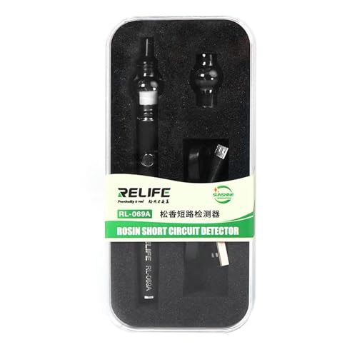 Electric Dab Rig for Wax RL-069A Rosin Dispenser for Short Circuit Detection Black