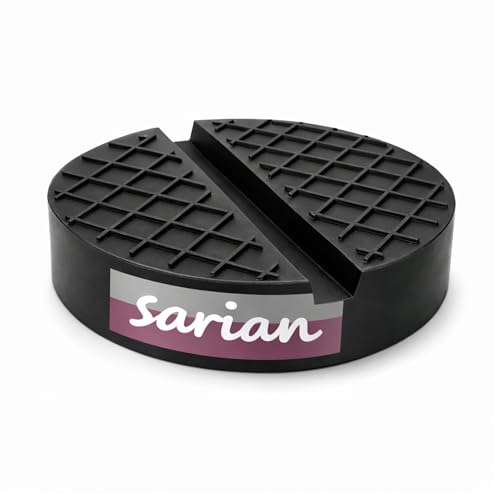 Gummiauflagen Verschiedene Größen für Wagenheber und Hebebühnen zum Reifenwechseln Rangierwagenheber Gummiklotz Gummiunterlage (100x25 V-Nut+Waffel)