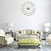 Tosbess 60CM Relojes de Pared Silencioso Grandes Originales de Metal Estilo Vintage...
