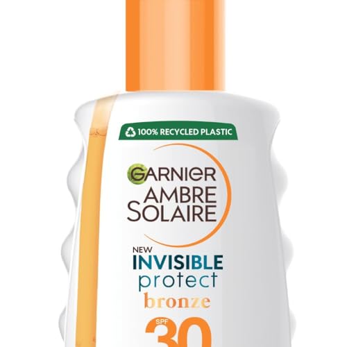 Garnier Ambre Solaire Invisible Protect Bronze, Sun Protection Spray Spf30, 200Ml