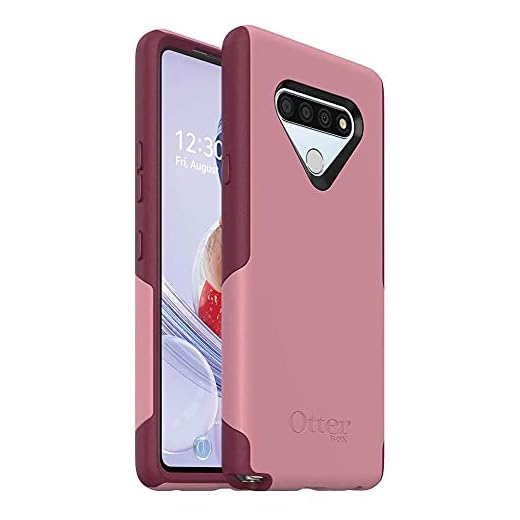 OtterBox COMMUTER SERIES LITE SERIES Case for LG STYLO 6 - CUPIDS WAY (ROSEMARINE PINK/RED PLUM)