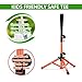 Pitrungo Baseball Softball Batting Tee for Kids Toddles 3-10 Years T Tee Ball Set Stand for Hitting Adjustable Tee Height 20.5''-29.5'' Portable w/Carry Bag for Indoor Outdoor (Orange)