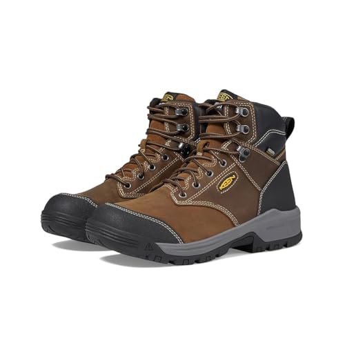 KEEN Utility Men's Evanston 6” Soft Toe Waterproof Leather Durable Construction Work Boots