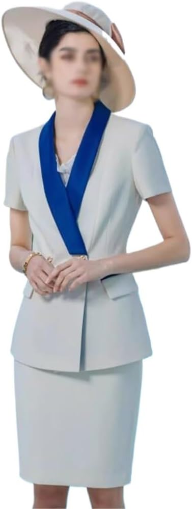 Acetic Acid Professional Dress Women's Suit Suit Hotel Management Manager Formal Dress