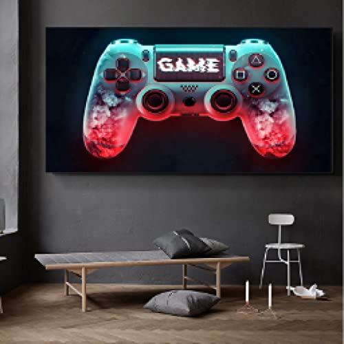 Toile de manette de jeu 80x160 cm, le cadeau idéal pour la chambre d'un garçon