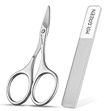 MR.GREEN Baby Nail Scissors Safety Nail Care Clippers Cutter Newborn Baby Convenient Nail Grooming Manicure Tool (Nail Scissors+Glass File)